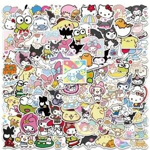 HELLO Kitty sanrio friends sticker set bundle decals keropi tuxedo sam k…